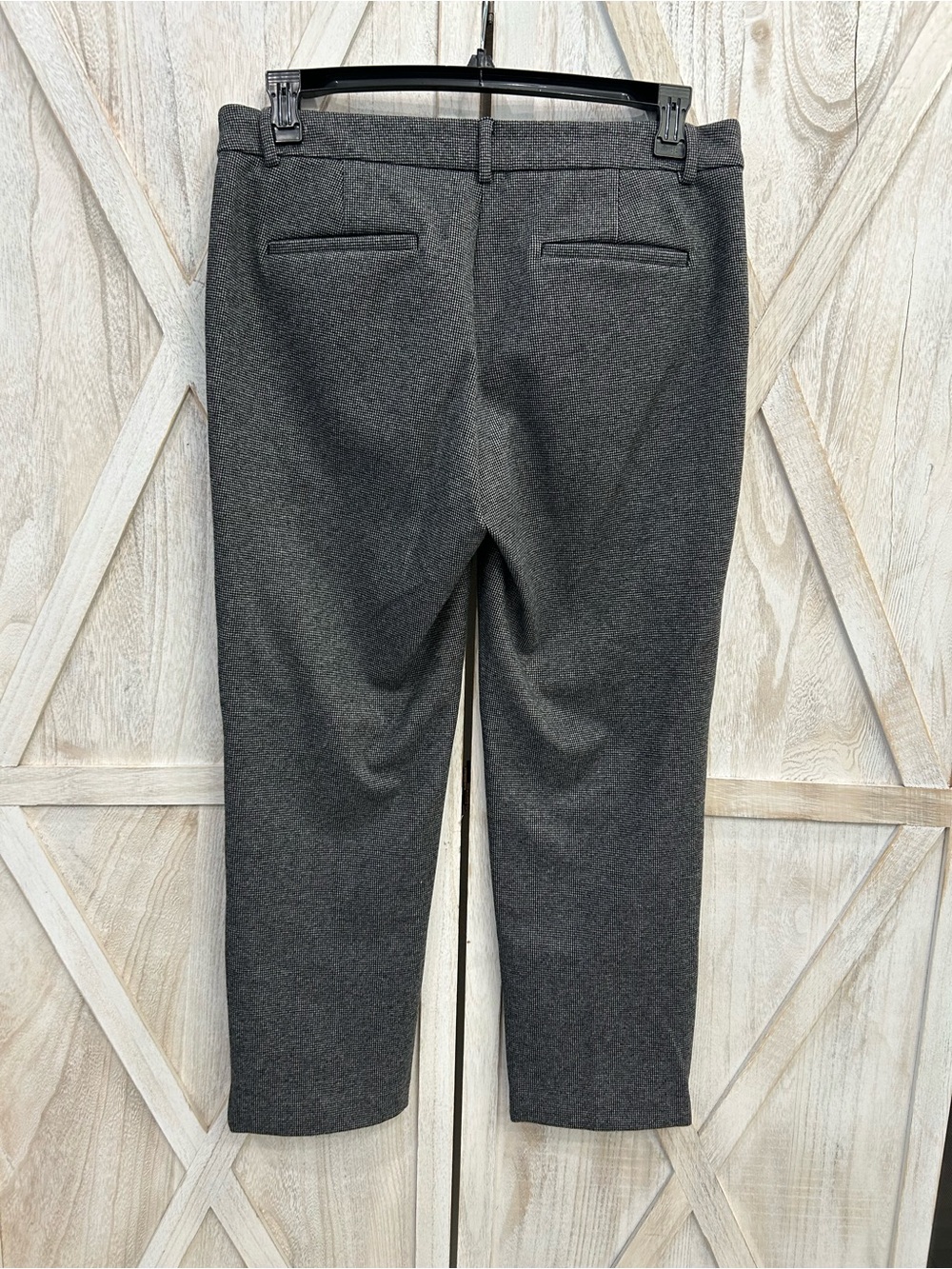 LOFT Dark Gray Cropped Tailored Ponte Pants - Picture 2 of 8